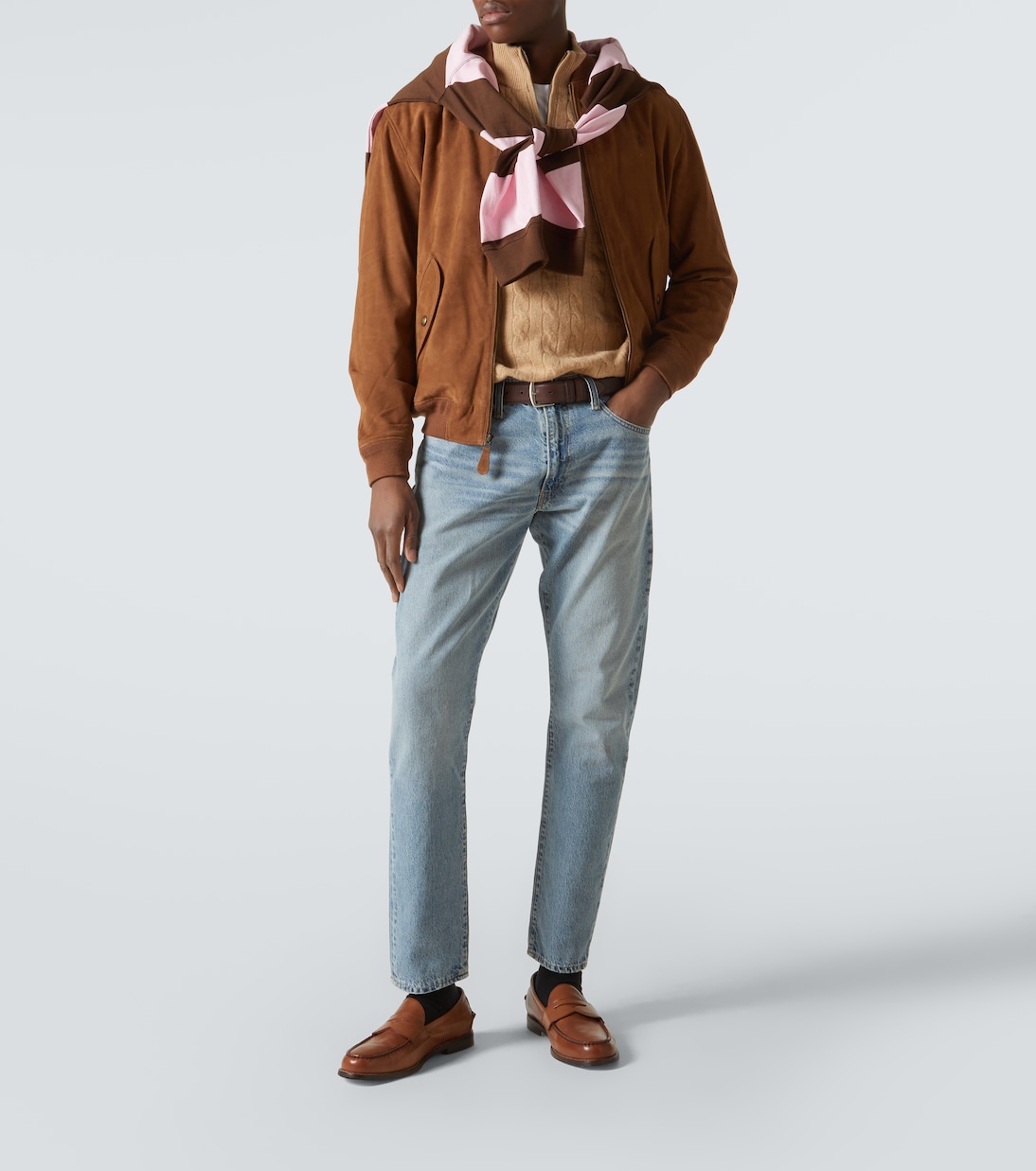 Cable-knit wool and cashmere half-zip sweater | Polo Ralph Lauren