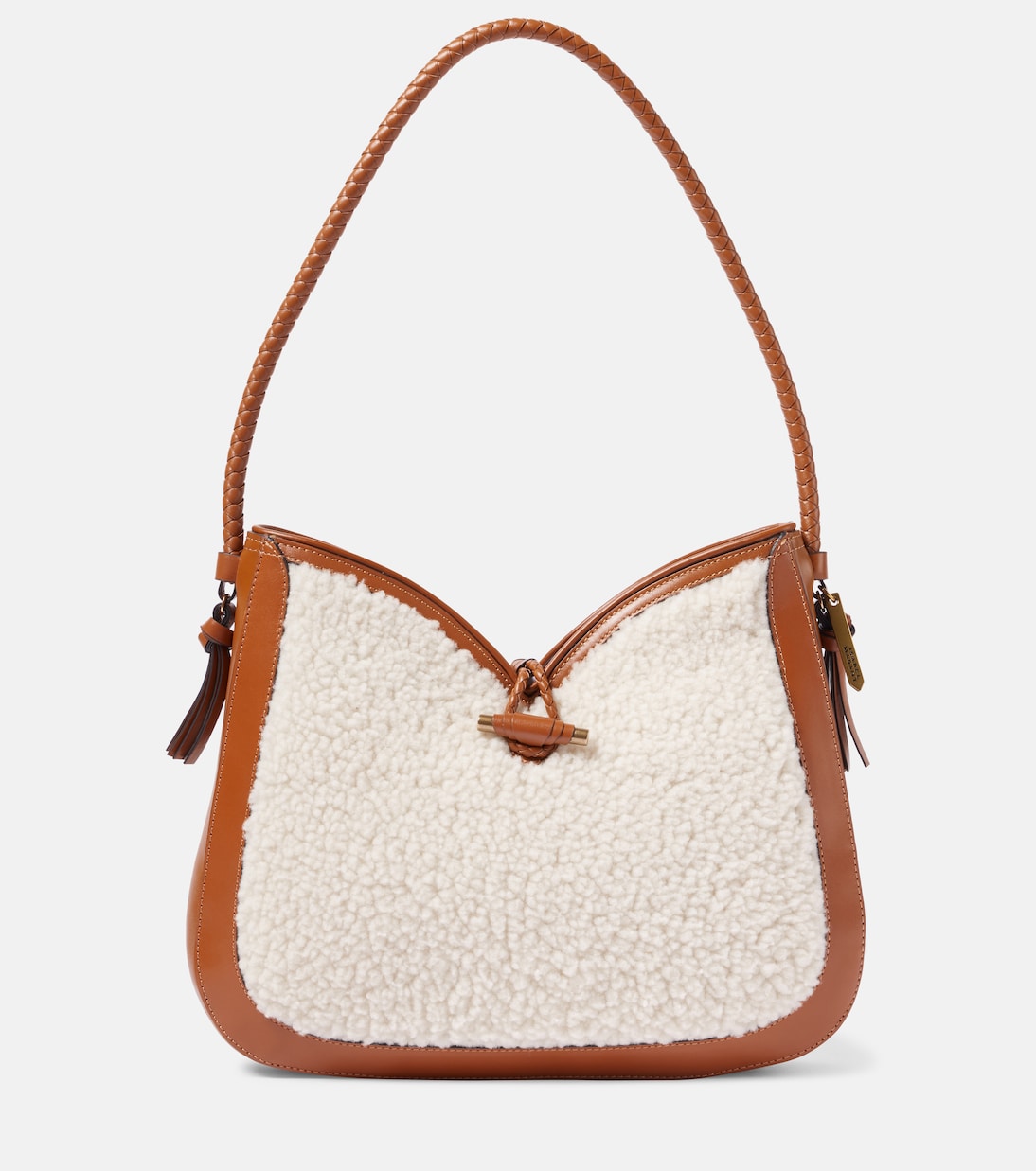 Vigo Medium shearling and leather shoulder bag | Isabel Marant