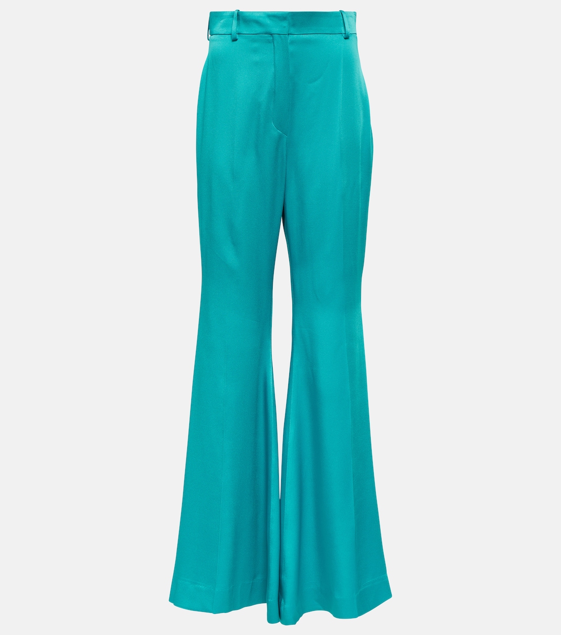 Pantalon flare à taille haute en satin | Nina Ricci