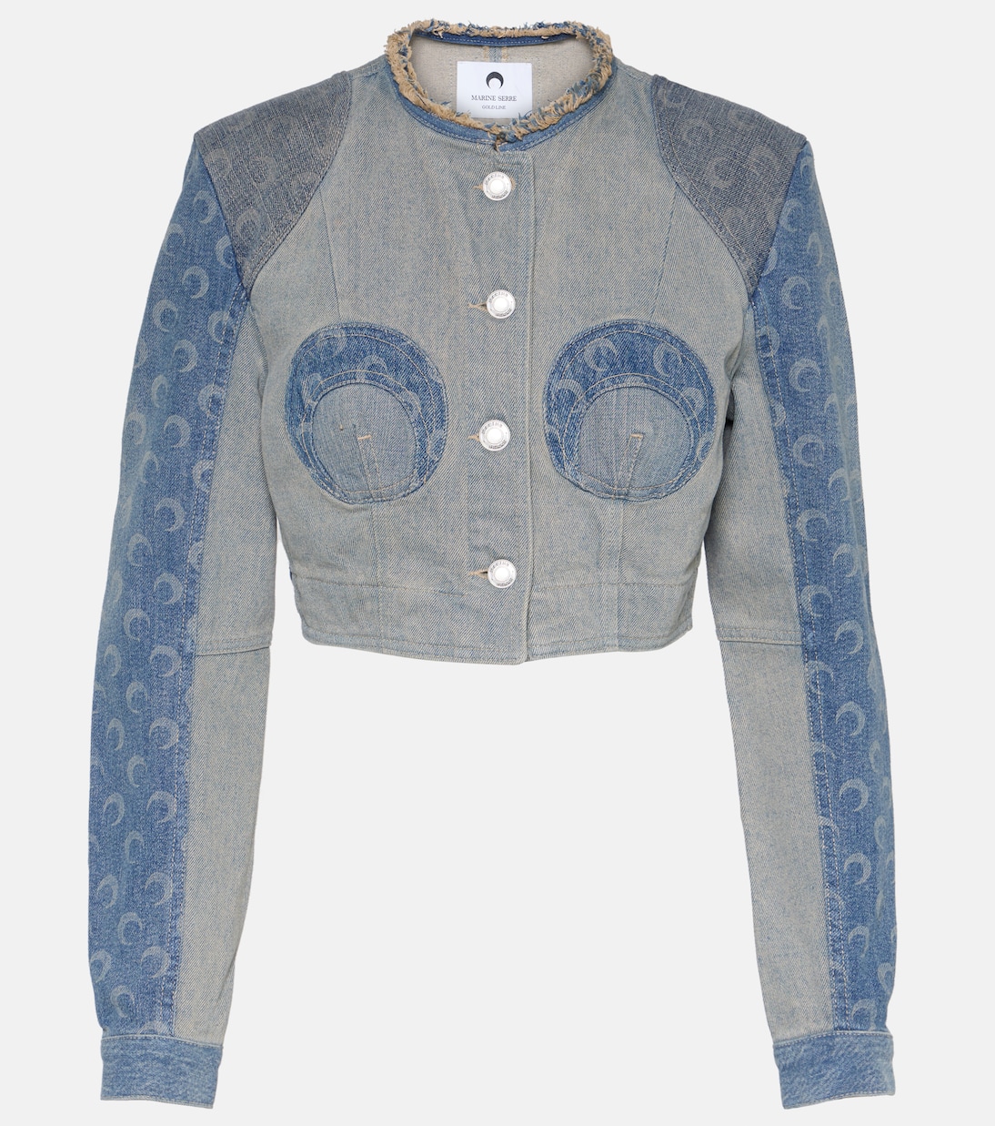 Regenerated Cropped Denim Jacket | Marine Serre