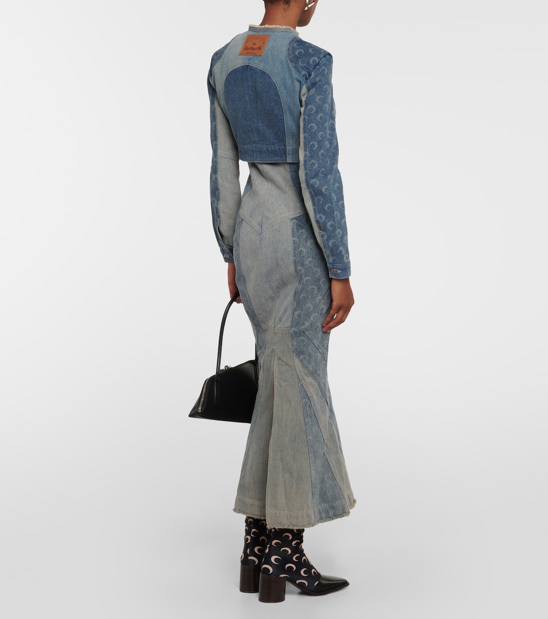  Regenerated Cropped Denim Jacket | Marine Serre