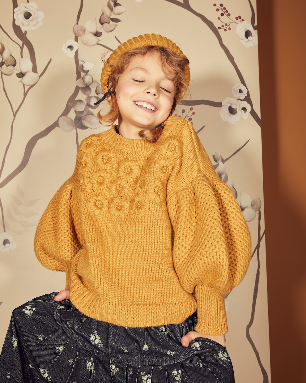 Pull Olivia brodé en coton mélangé | C'era Una Volta
