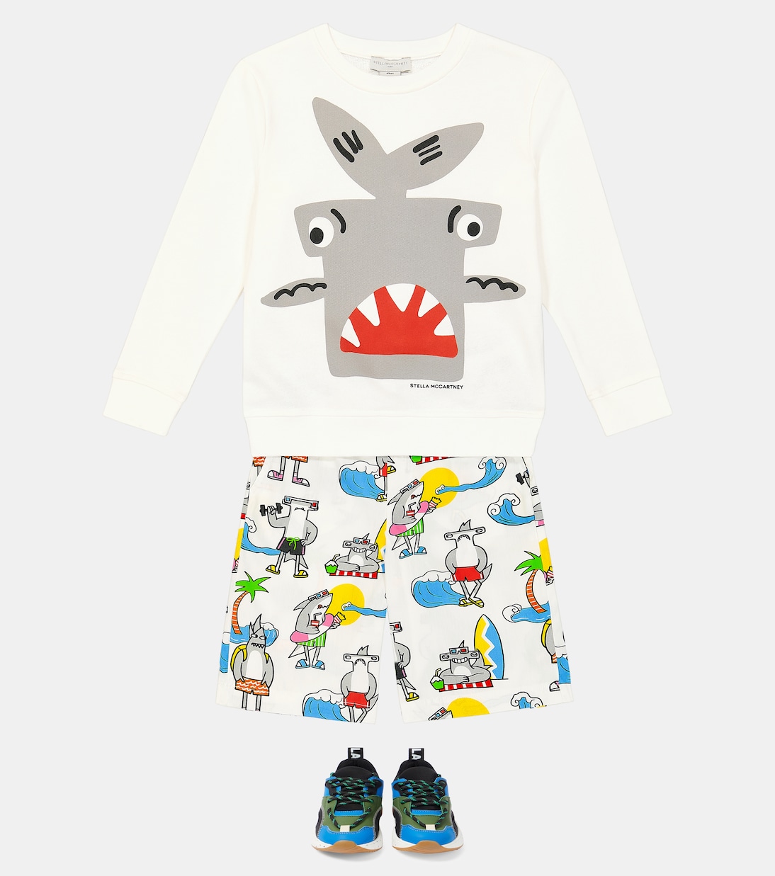 Shorts de algodón estampados | Stella McCartney Kids