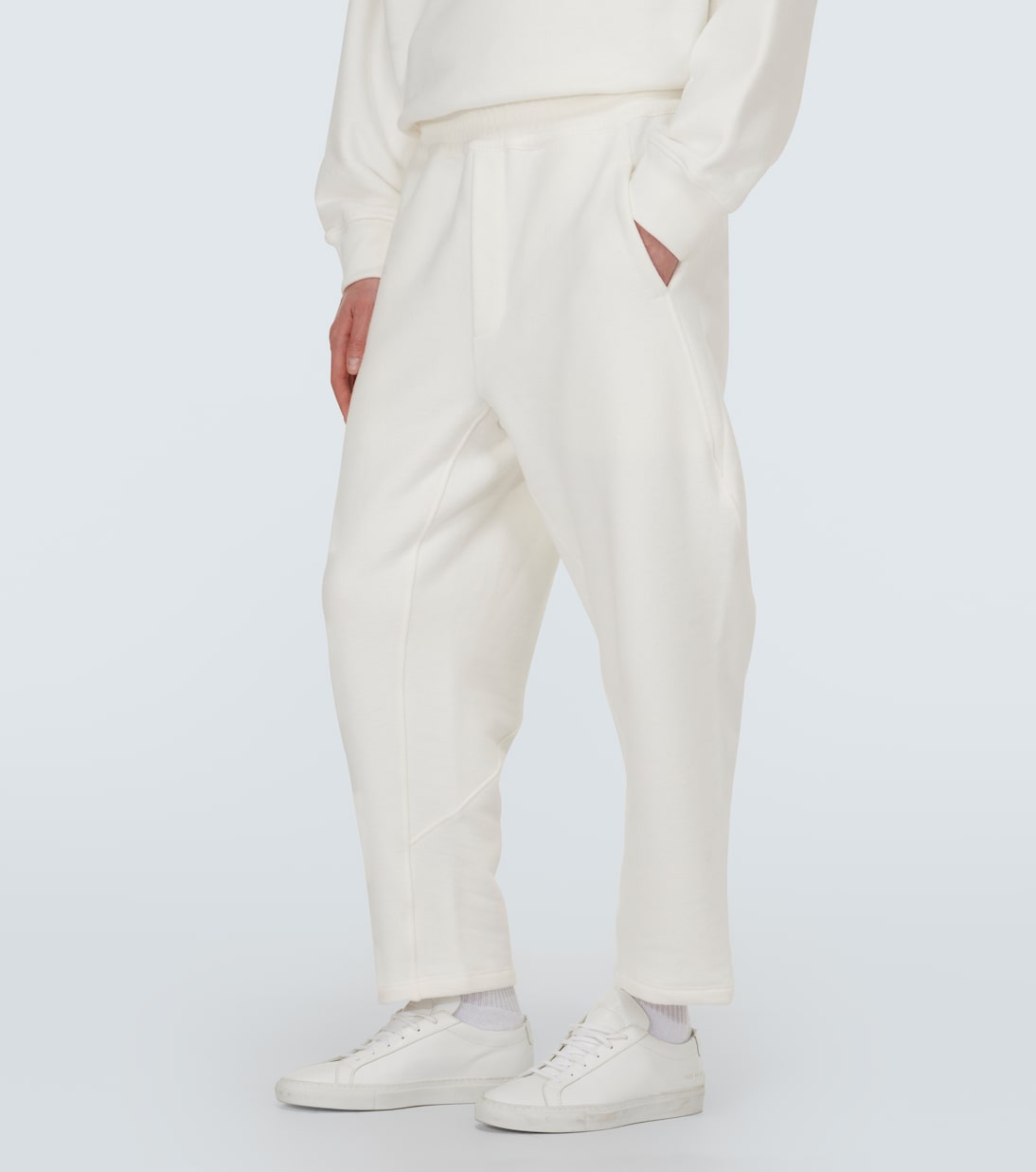 Pantalones tapered Koa de rizo de algodón | The Row