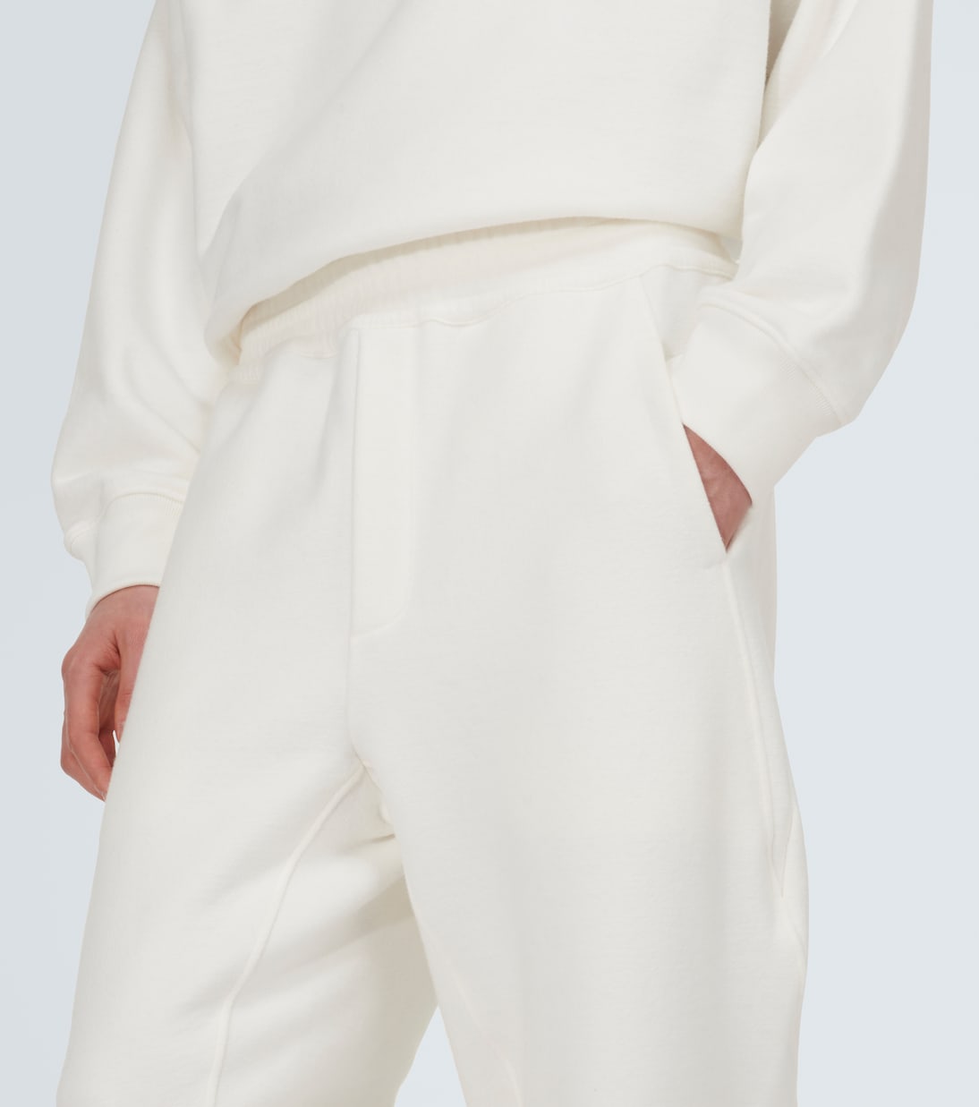 Pantalones tapered Koa de rizo de algodón | The Row