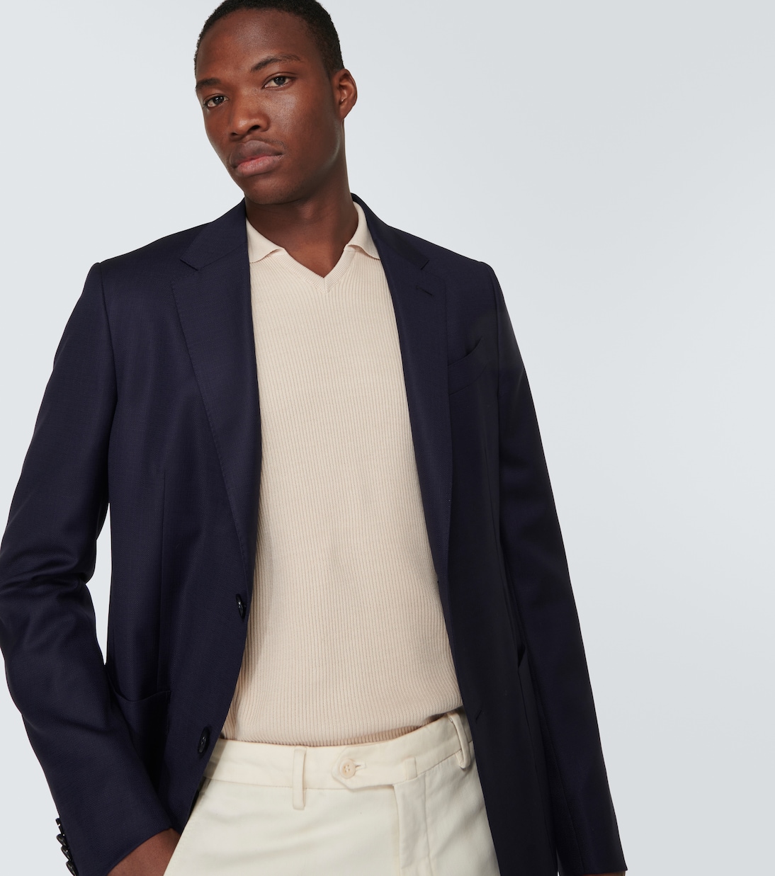 Single-breasted wool blazer | Zegna