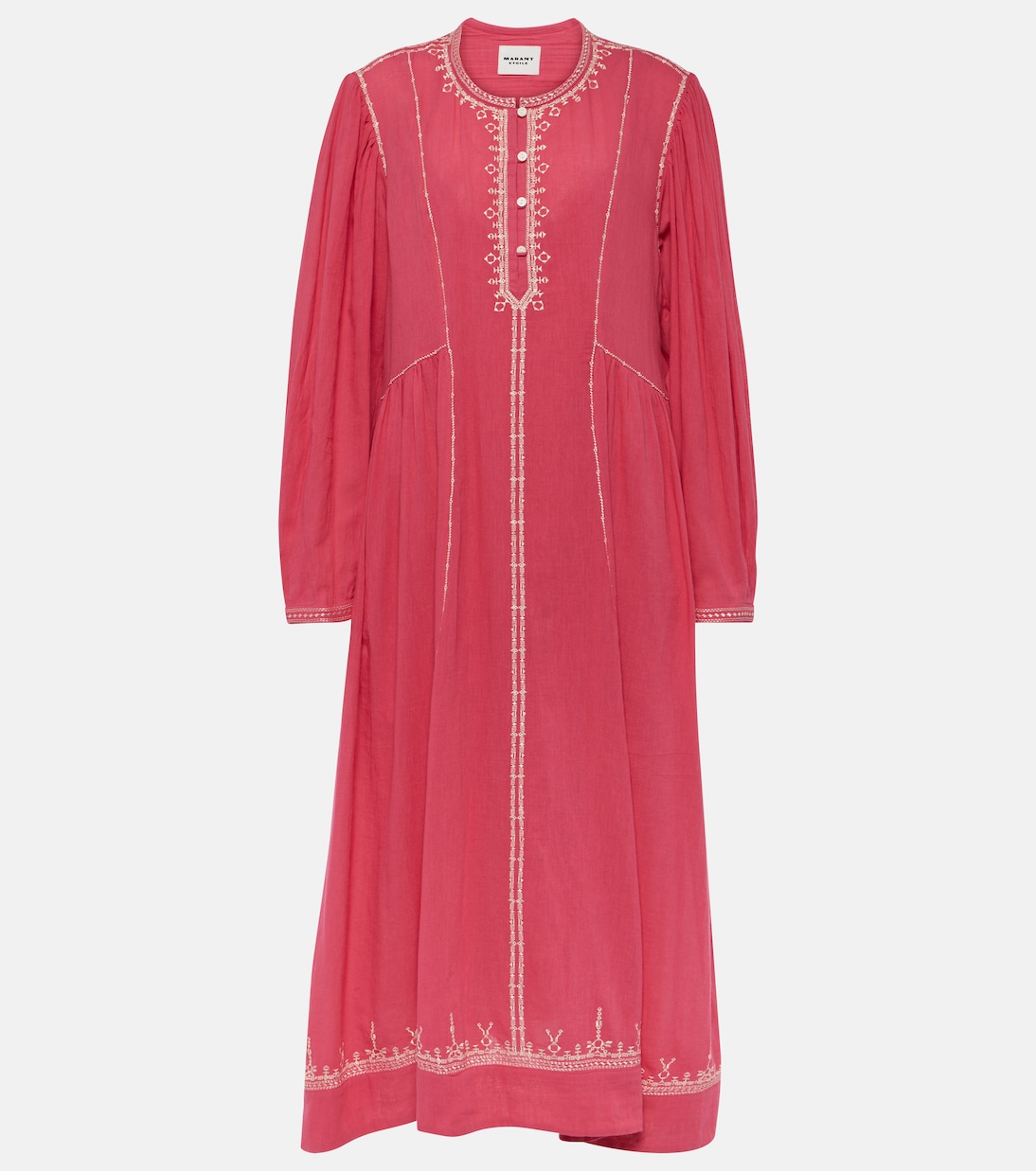 Vestido midi Pippa de algodón bordado | Marant Etoile