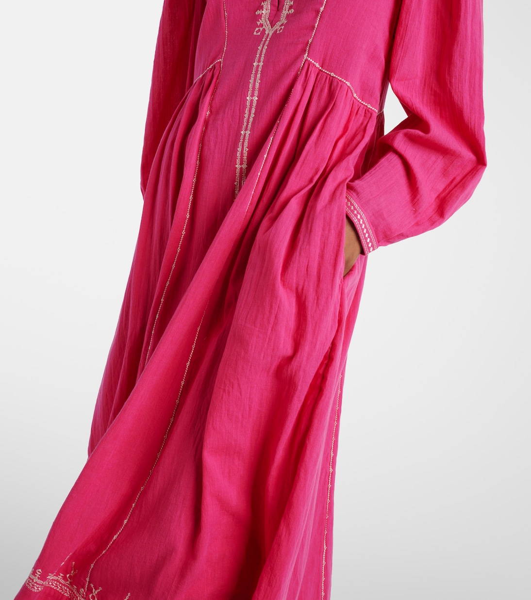 Vestido midi Pippa de algodón bordado | Marant Etoile