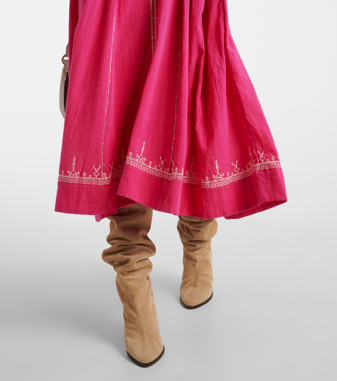 Vestido midi Pippa de algodón bordado | Marant Etoile