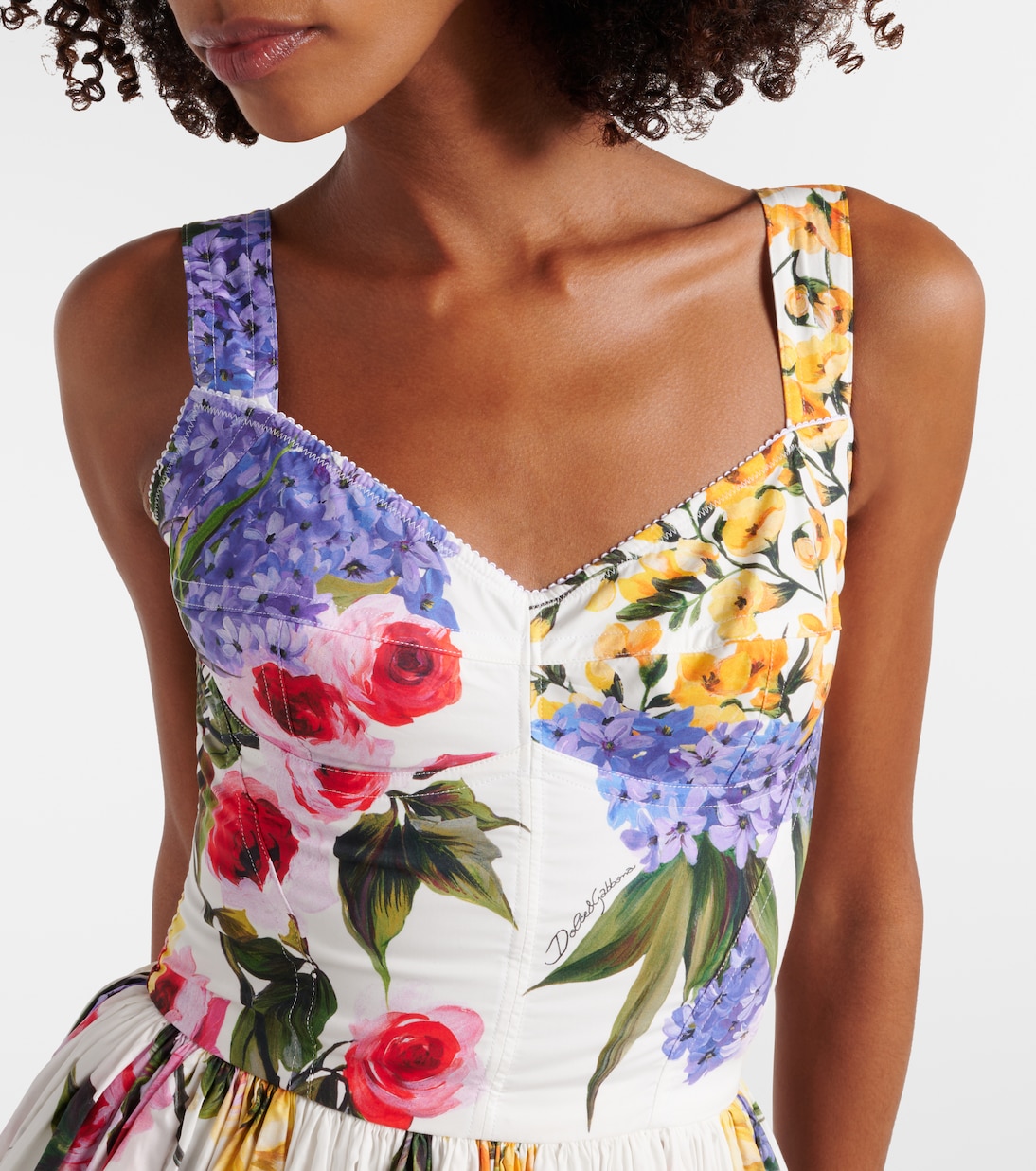 Minikleid aus einem Baumwollgemisch | Dolce&Gabbana