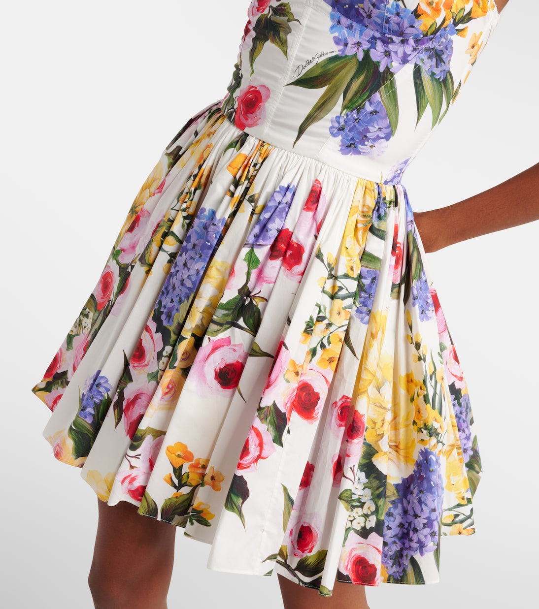 Minikleid aus einem Baumwollgemisch | Dolce&Gabbana