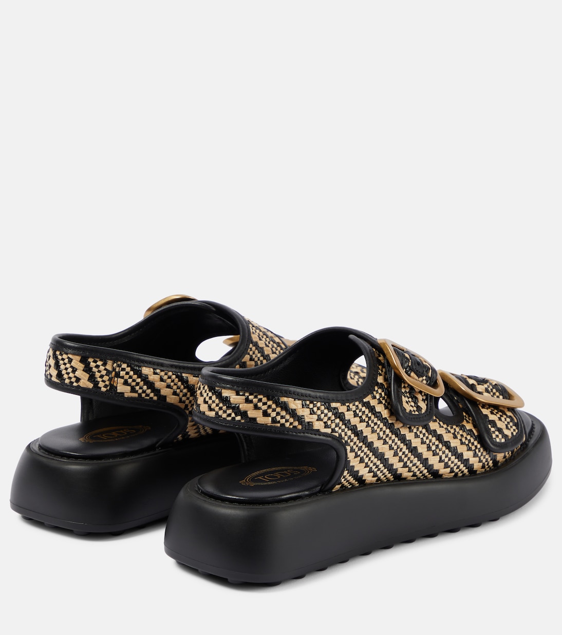 Sandali in tweed con pelle | Tod's