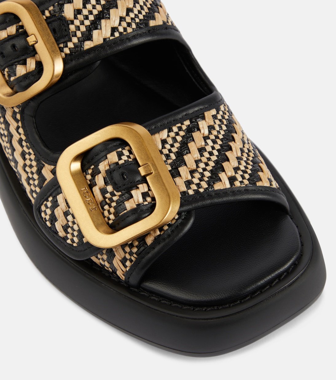 Sandali in tweed con pelle | Tod's