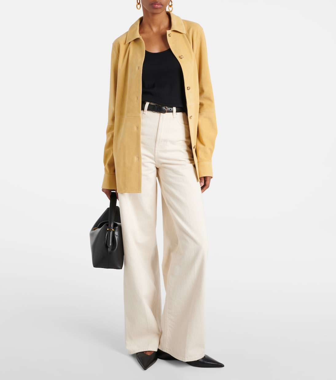 Top in jersey di cotone a coste | Toteme