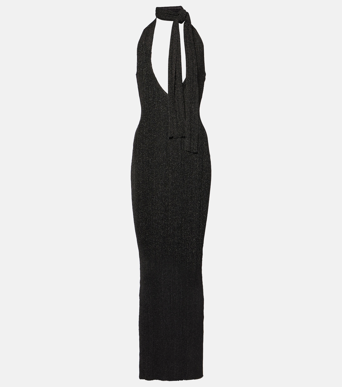 Vestido de punto metalizado con pañuelo | Aya Muse