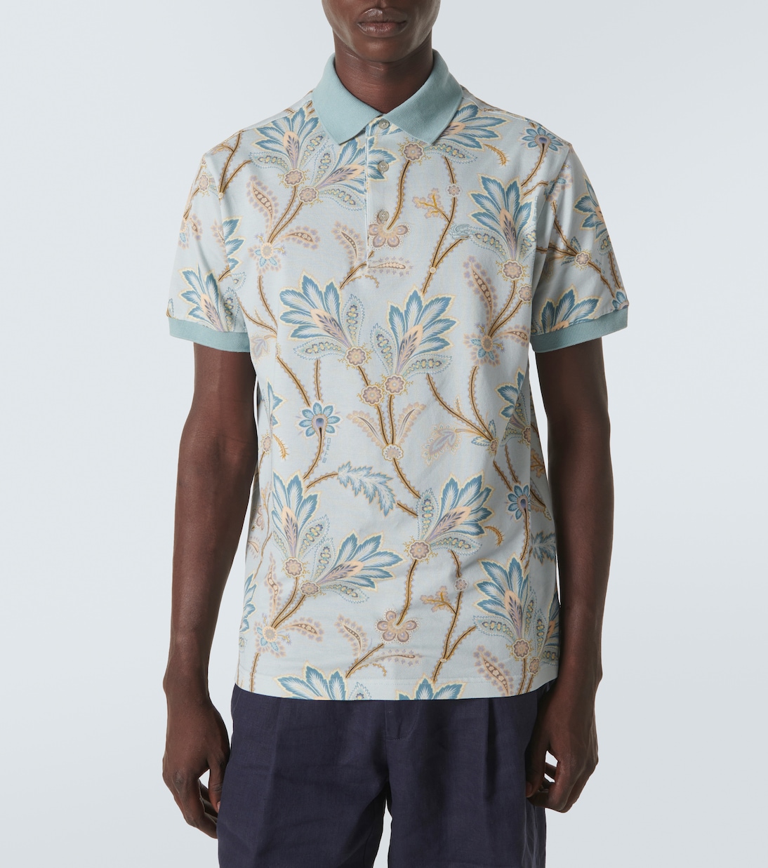 Polo de piqué de algodón estampado | Etro