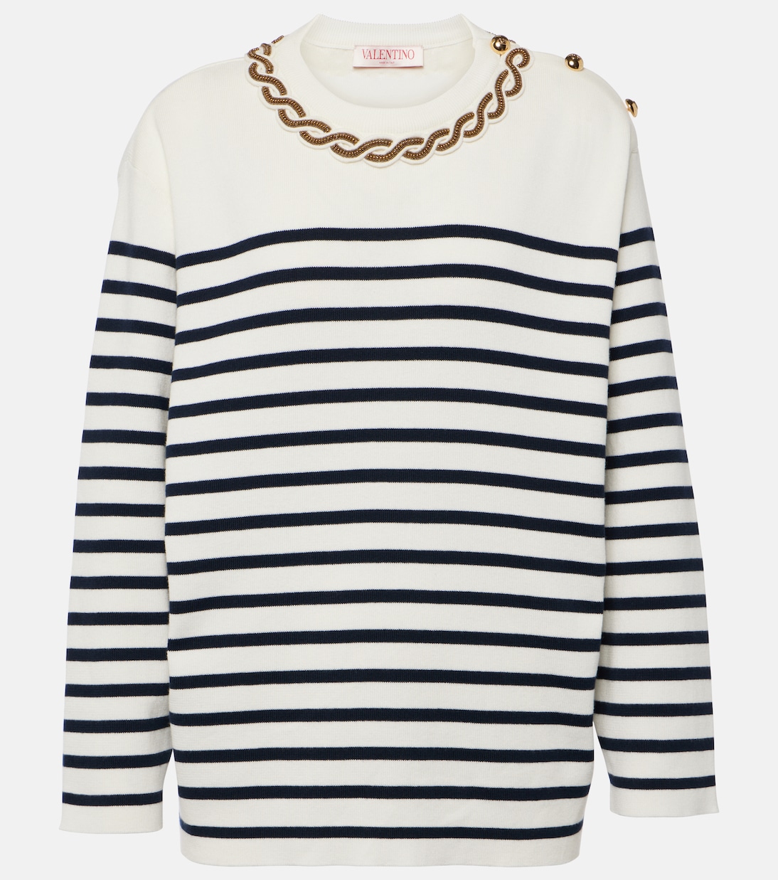 Jersey de algodón bordado | Valentino