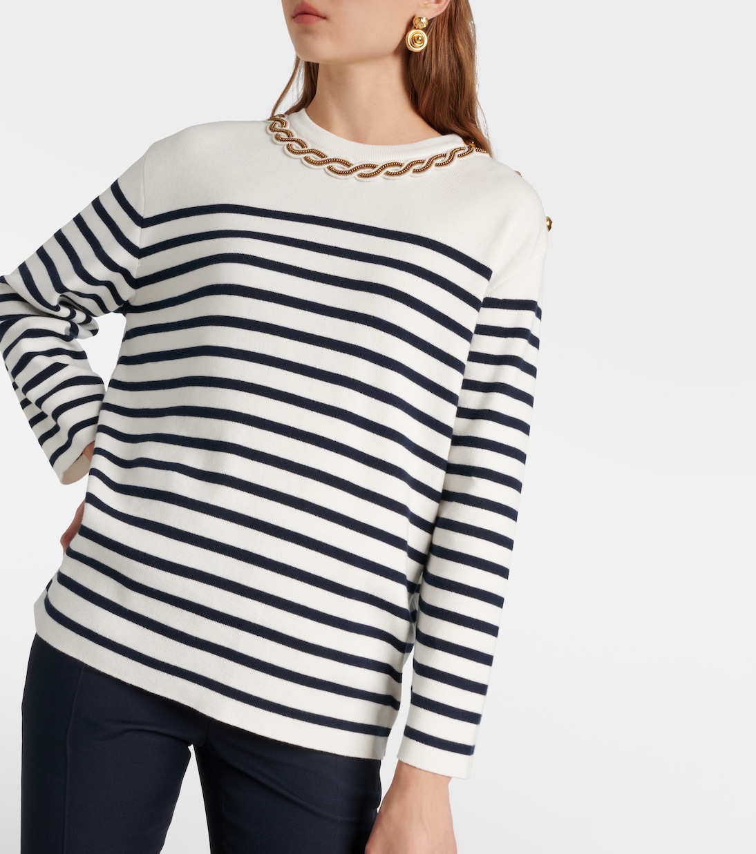 Jersey de algodón bordado | Valentino