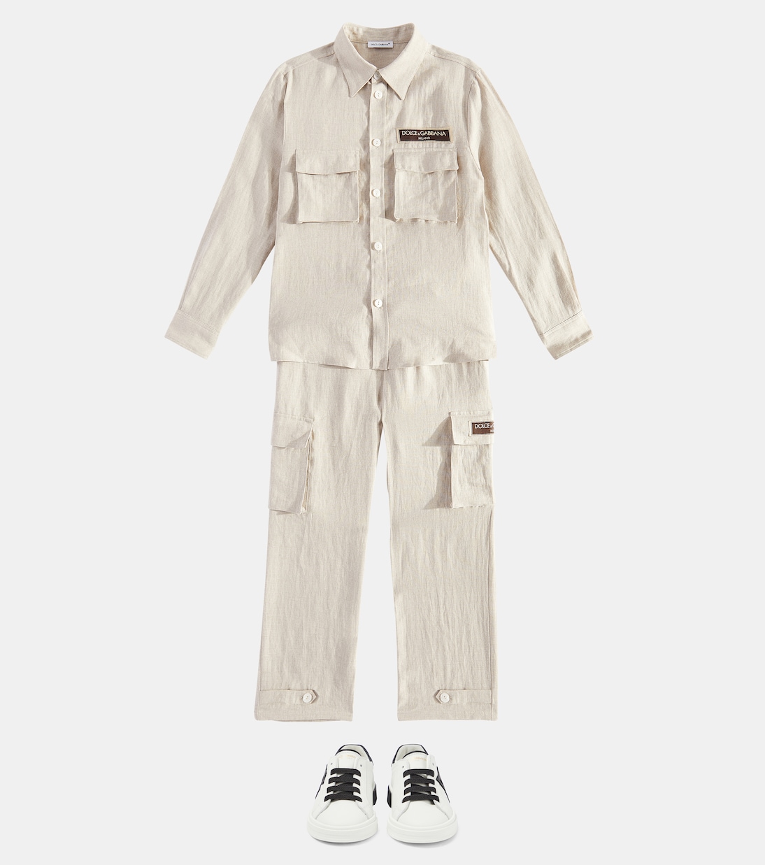 Cargohose aus Leinen | Dolce&Gabbana Kids