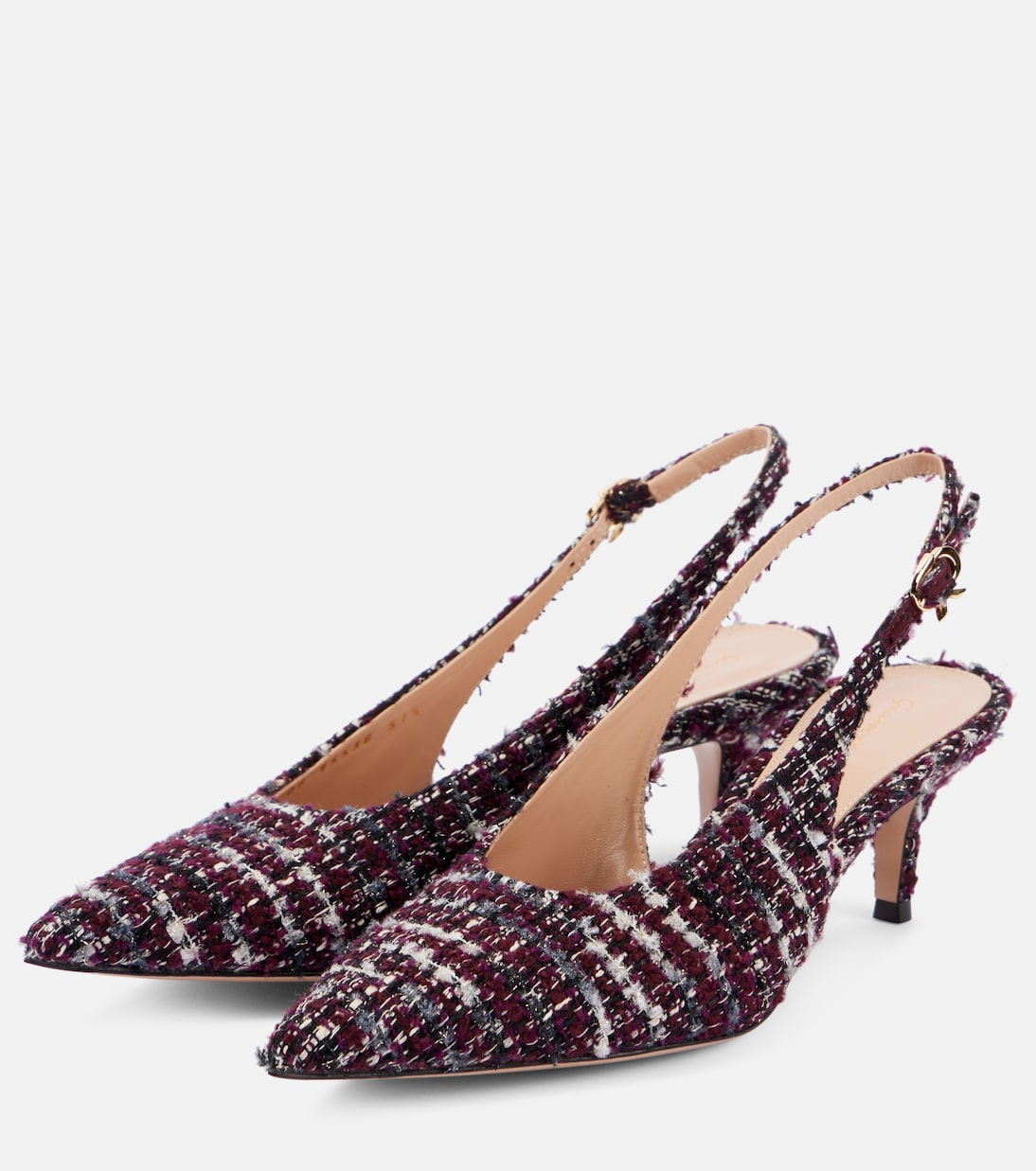 Pumps slingback 55 in bouclé | Gianvito Rossi