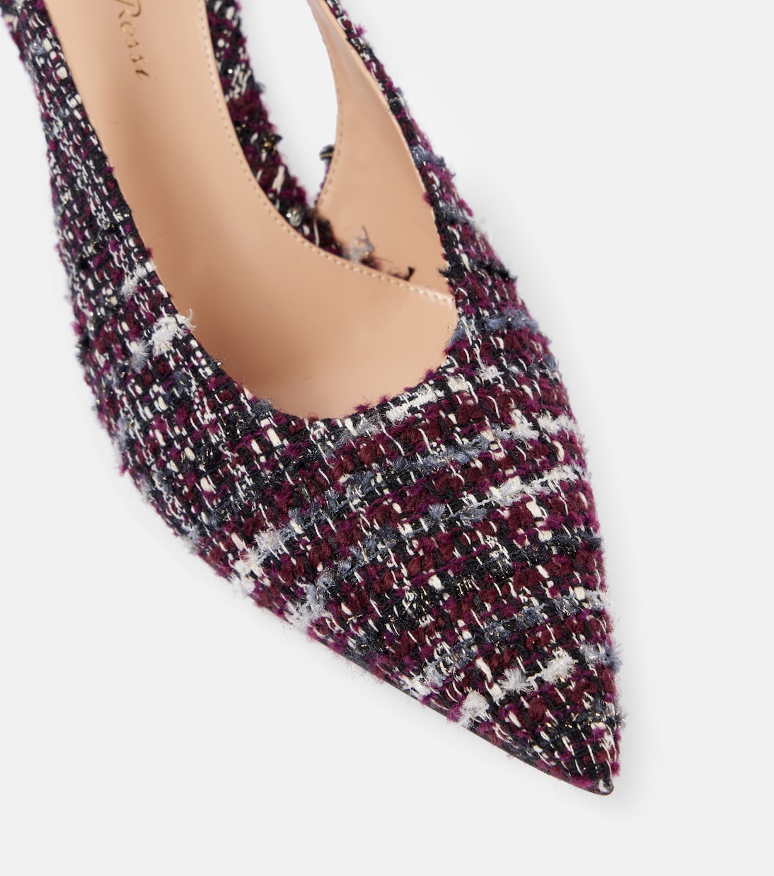 Pumps slingback 55 in bouclé | Gianvito Rossi