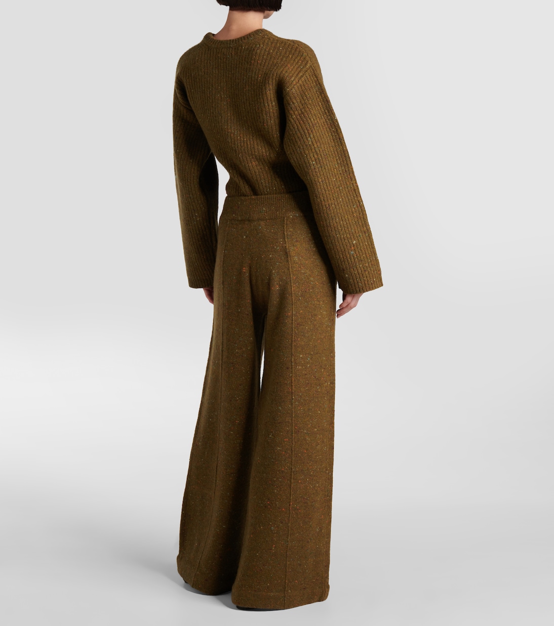 Pantalon ample en laine et cachemire mélangés | CO