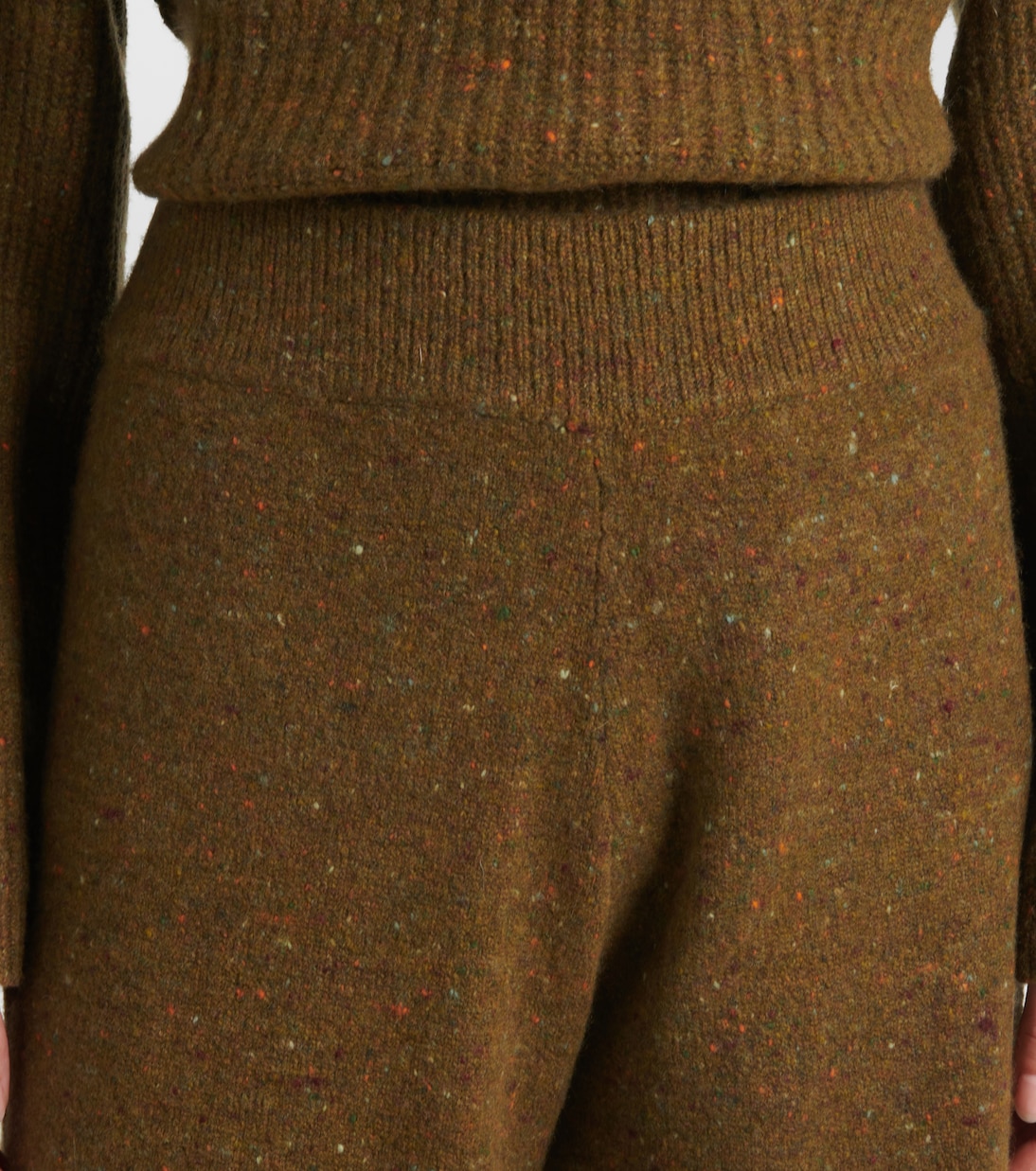 Pantalon ample en laine et cachemire mélangés | CO