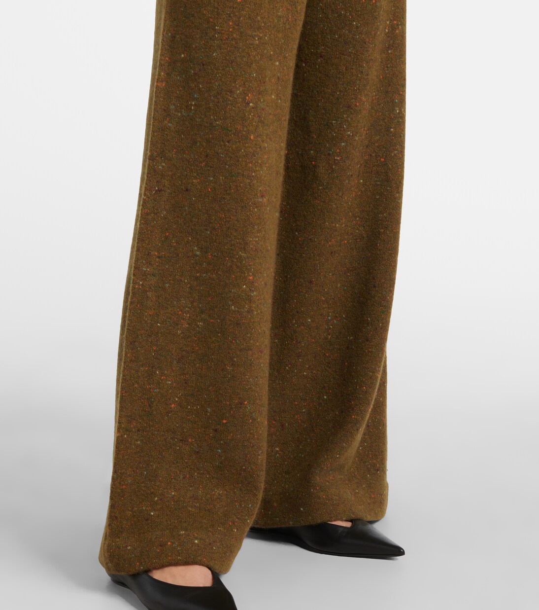 Pantalon ample en laine et cachemire mélangés | CO