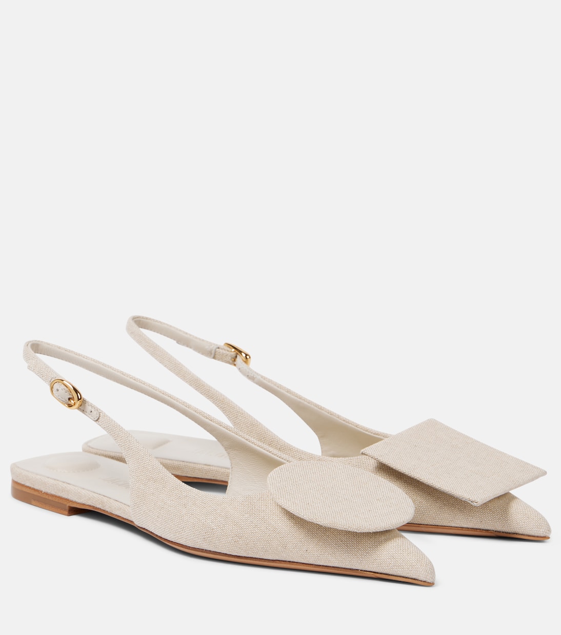 Les Slingbacks Duelo Plates canvas flats | Jacquemus