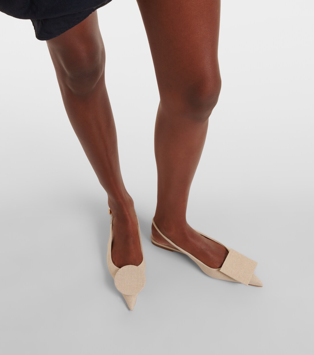 Les Slingbacks Duelo Plates canvas flats | Jacquemus