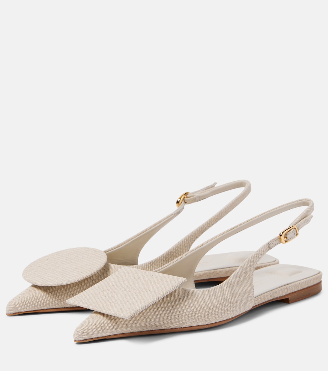Les Slingbacks Duelo Plates canvas flats | Jacquemus