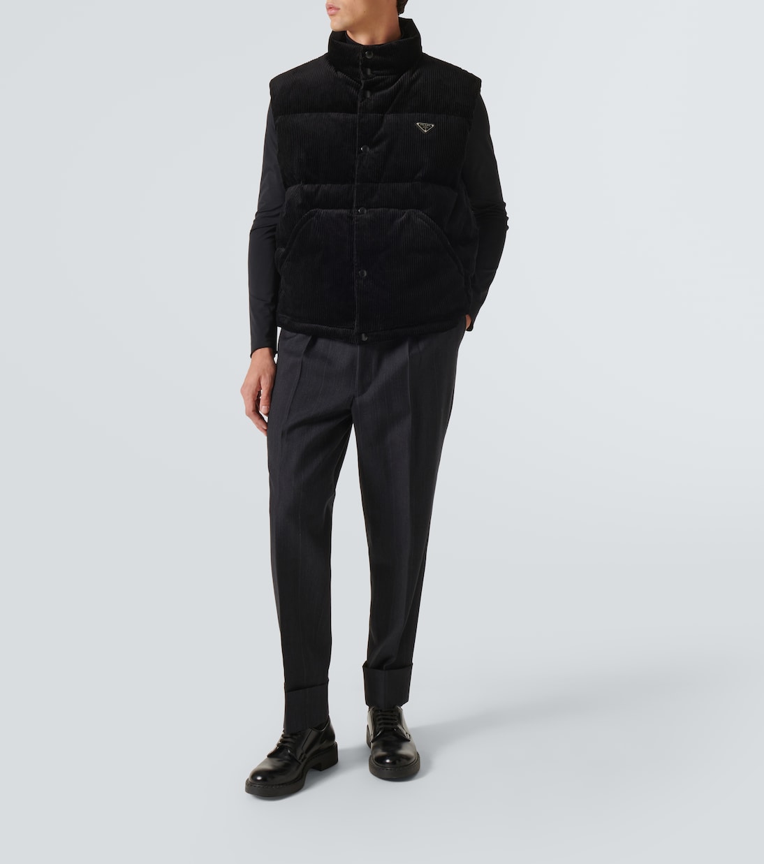Daunenweste aus Baumwoll-Cord | Prada