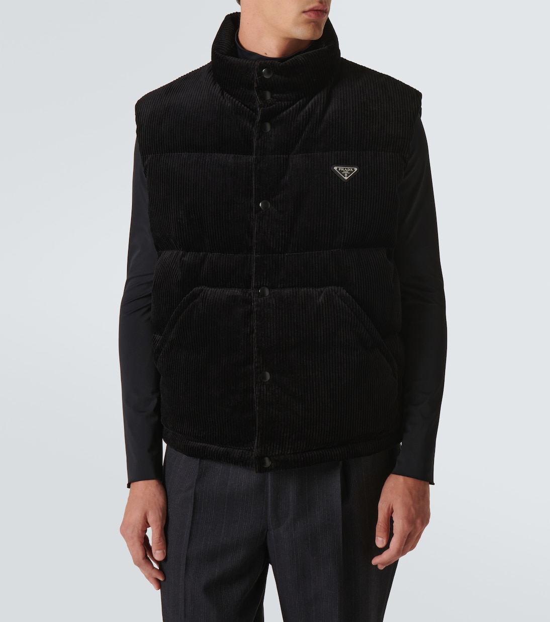 Daunenweste aus Baumwoll-Cord | Prada