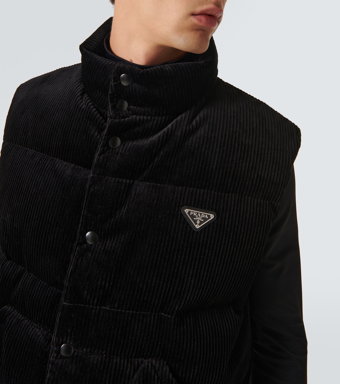 Daunenweste aus Baumwoll-Cord | Prada