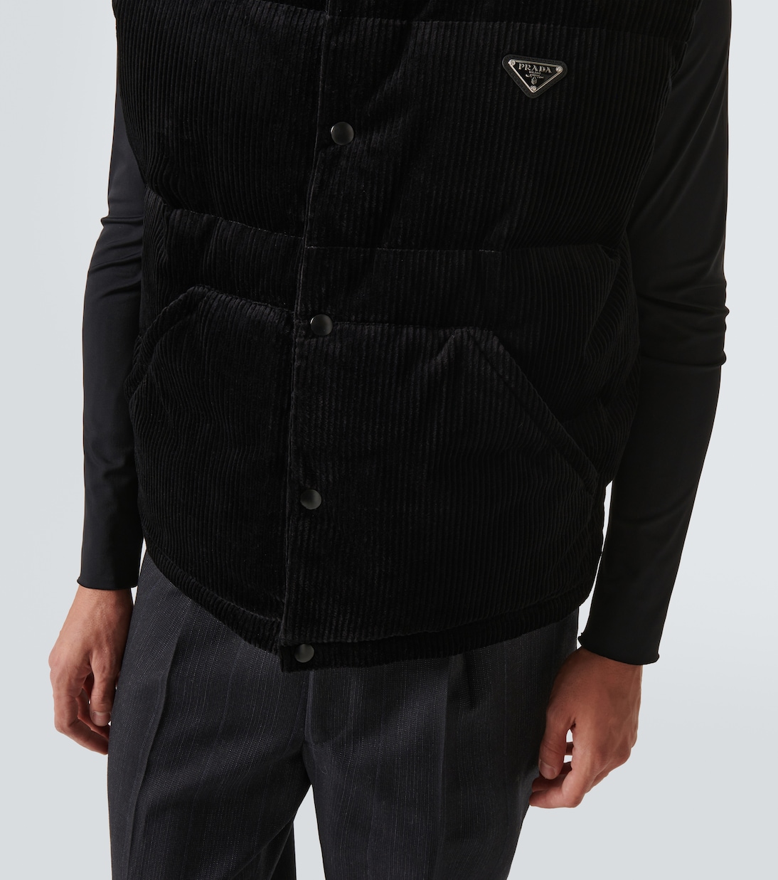 Daunenweste aus Baumwoll-Cord | Prada