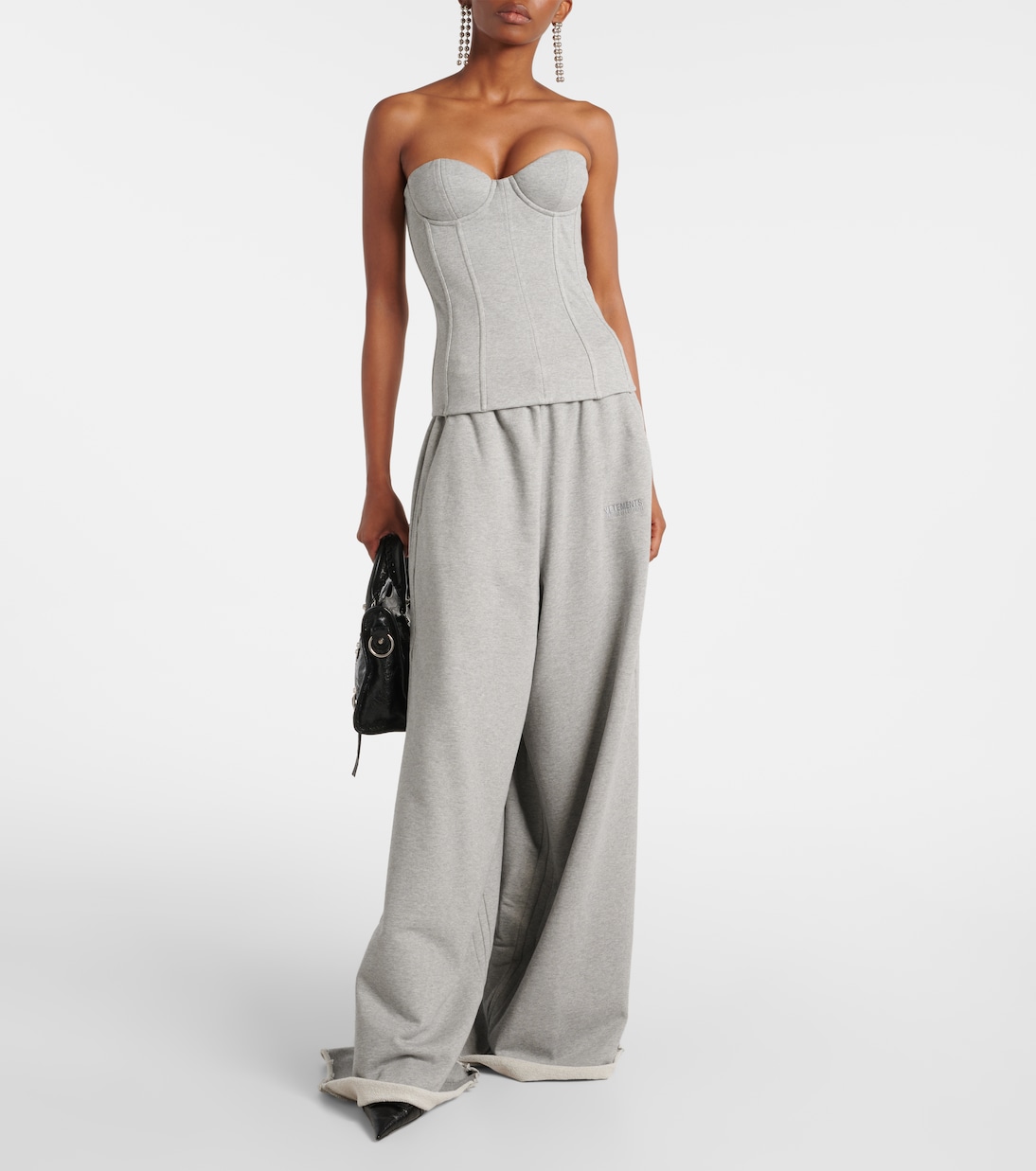 Oversized cotton-blend jersey sweatpants | Vetements