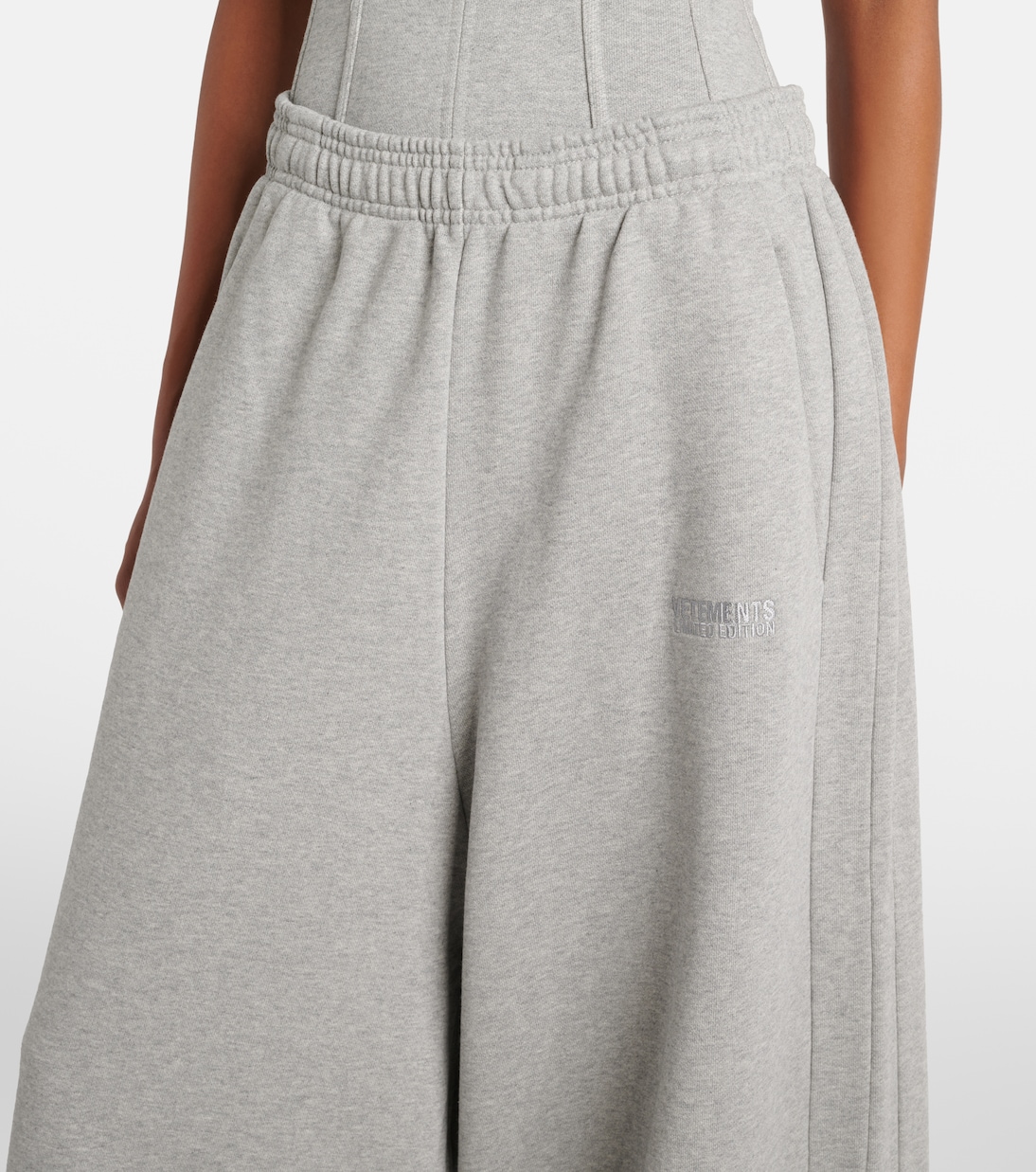 Oversized cotton-blend jersey sweatpants | Vetements