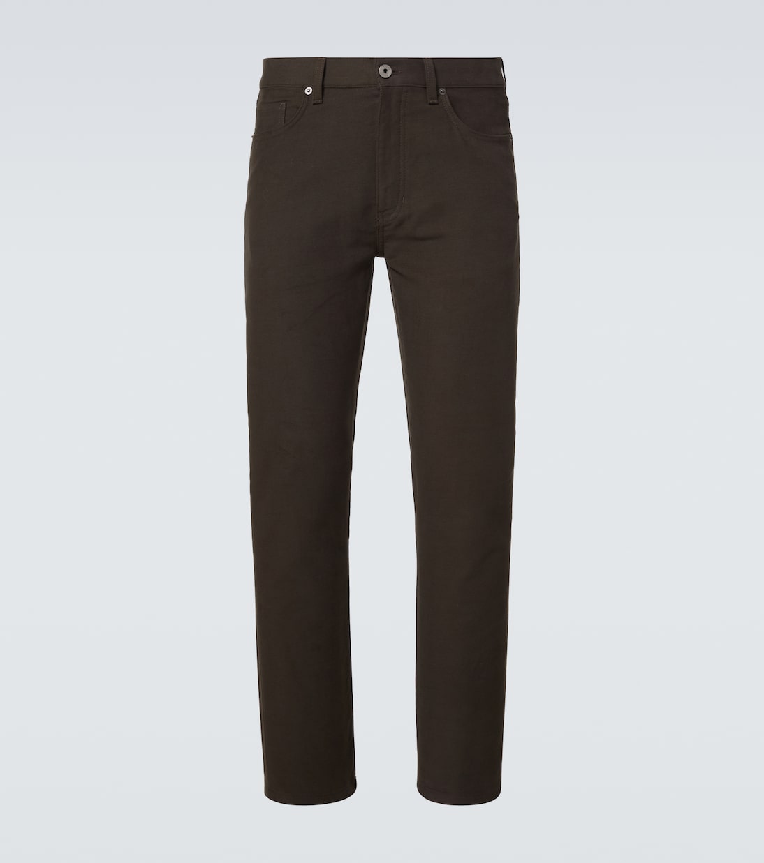 Pantalones rectos Roccia de algodón y cachemir | Zegna
