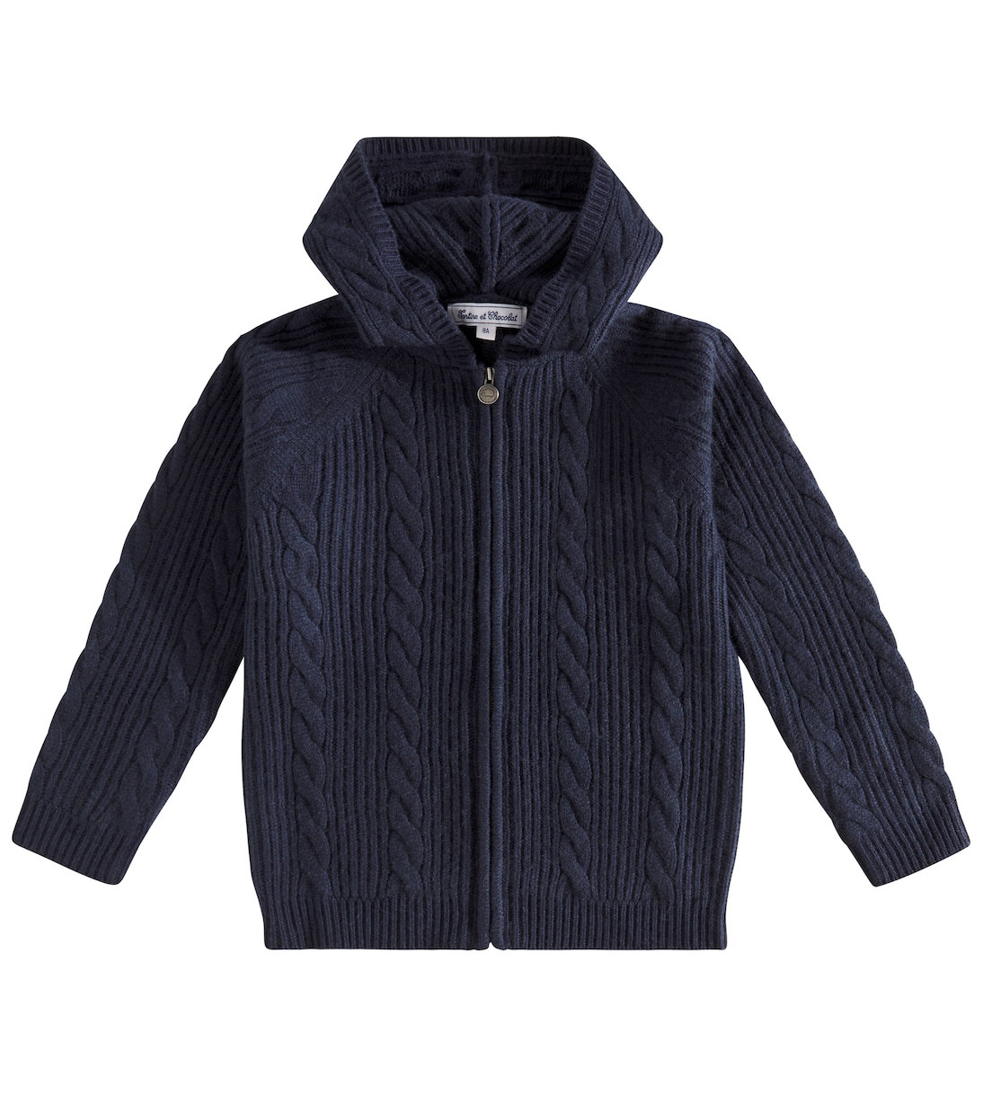 Cardigan in misto lana a trecce | Tartine et Chocolat