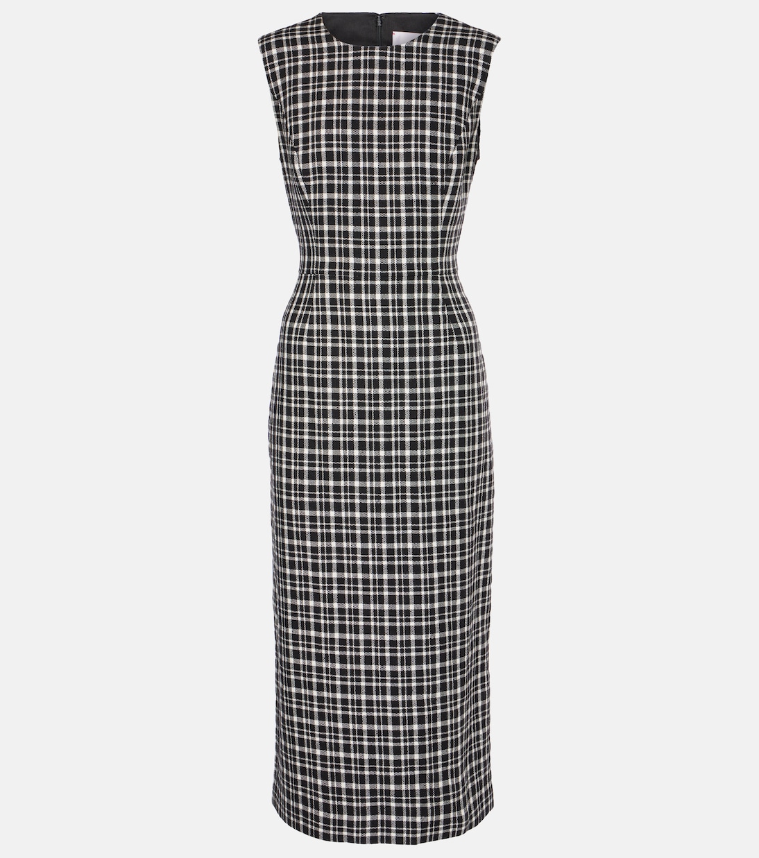 Check black and white dress outlet