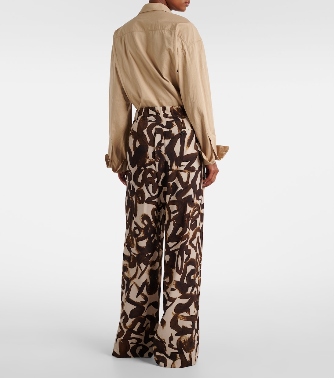 Weite High-Rise-Hose | Dries Van Noten