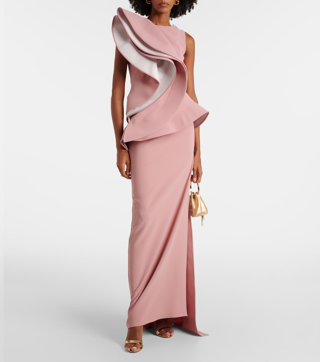 Robe longue Fateful à volants | Maticevski