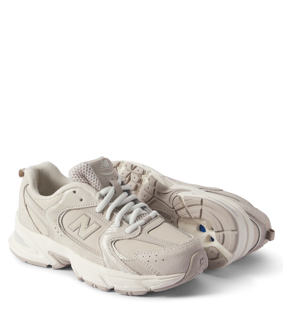 Sneakers 530 in pelle in Grigio New Balance Kids Mytheresa