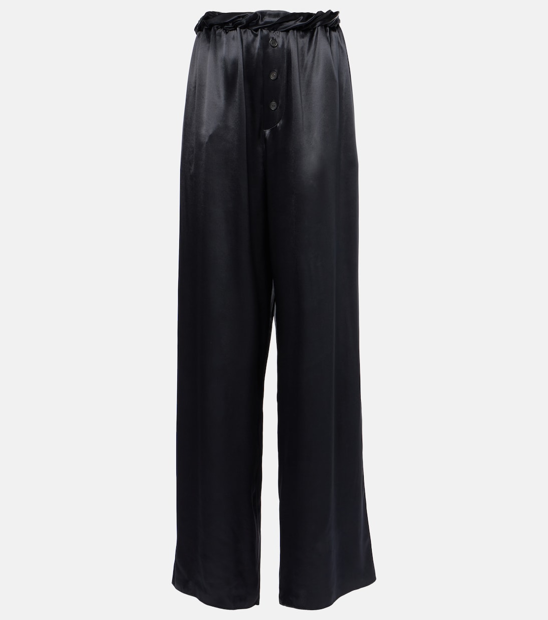 Pantaloni pigiama a gamba larga in raso | Ferragamo