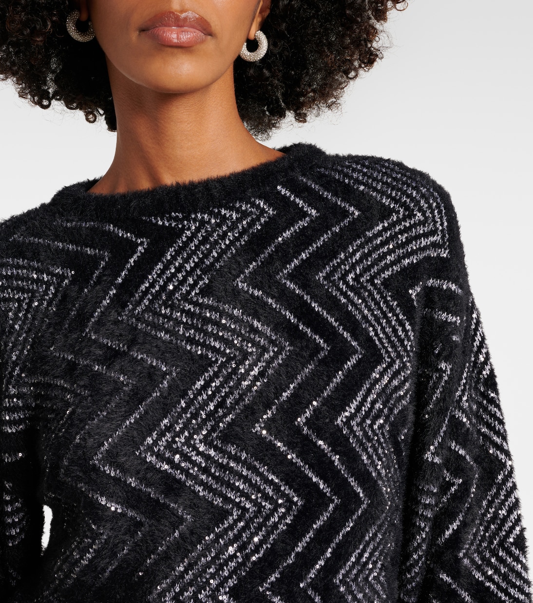 Jersey Metálico de Punto Zigzag para Jóvenes por Missoni