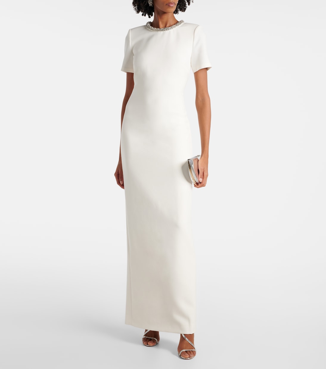 Robe aus Crêpe mit Kristallen | Roland Mouret