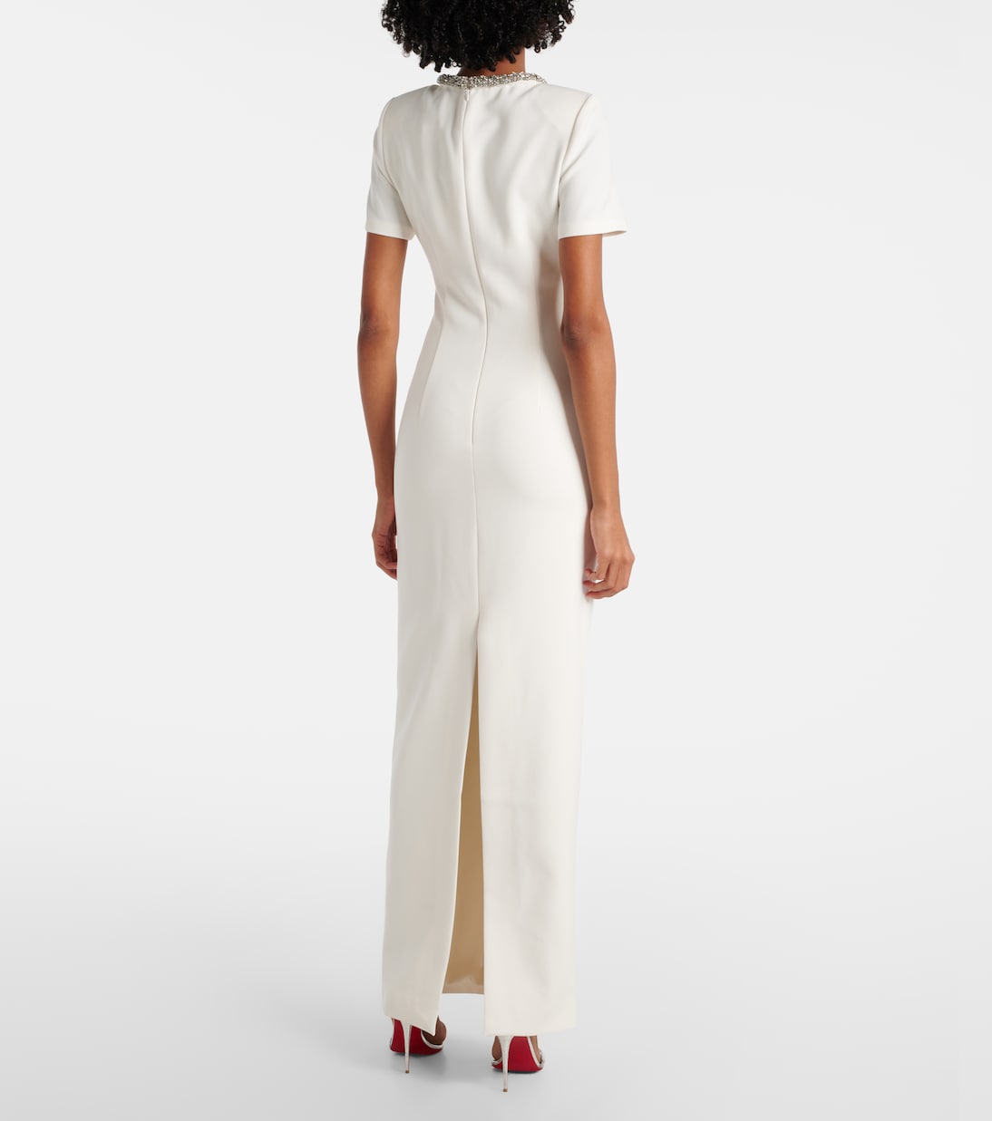 Robe aus Crêpe mit Kristallen | Roland Mouret
