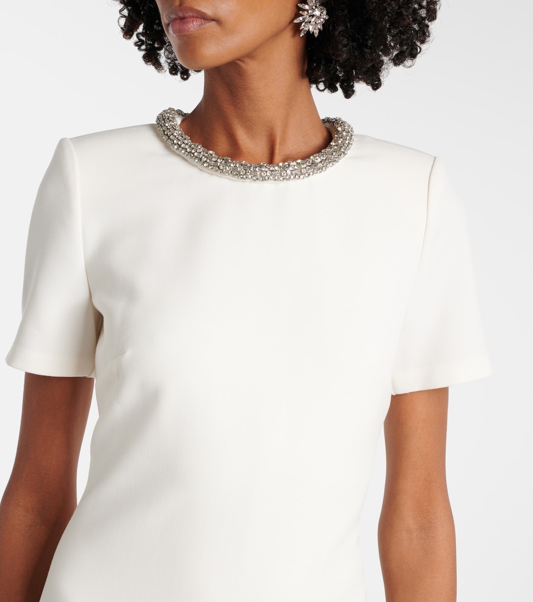 Robe aus Crêpe mit Kristallen | Roland Mouret