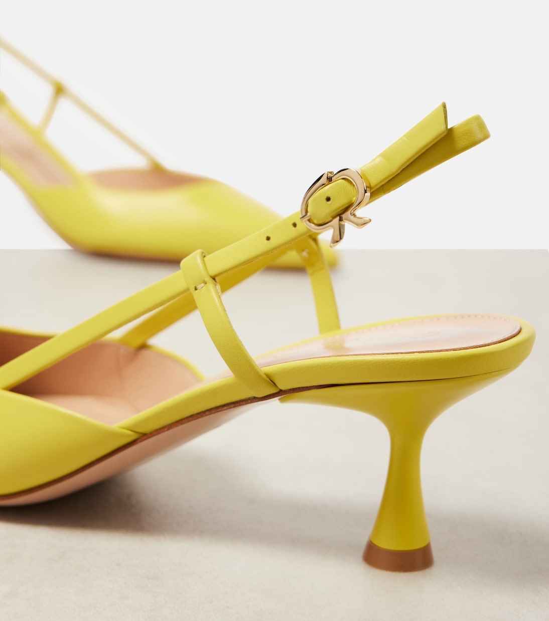 Ascent 55 leather slingback pumps | Gianvito Rossi