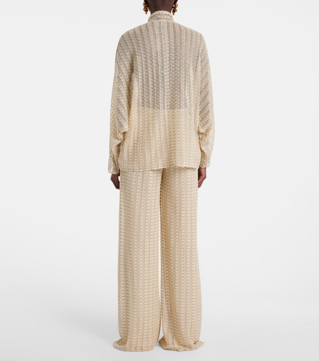 Blusa in maglia con lamé e fiocco | Missoni